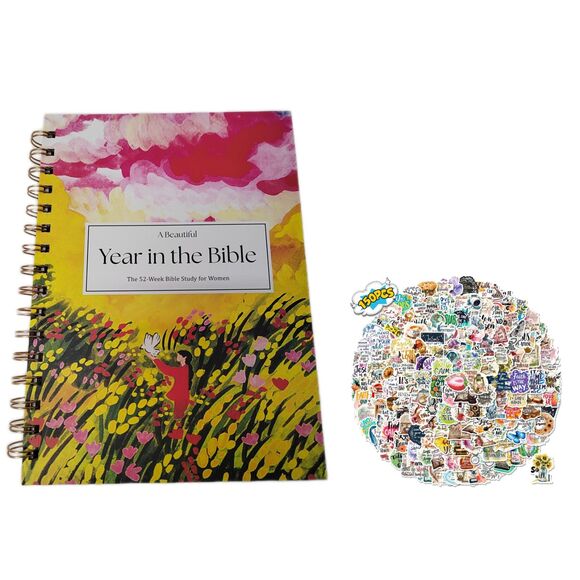 The Unbranded Brand Other - Pre-owned A Beautiful Year in the Bible With 150Pcs Bible Stickers